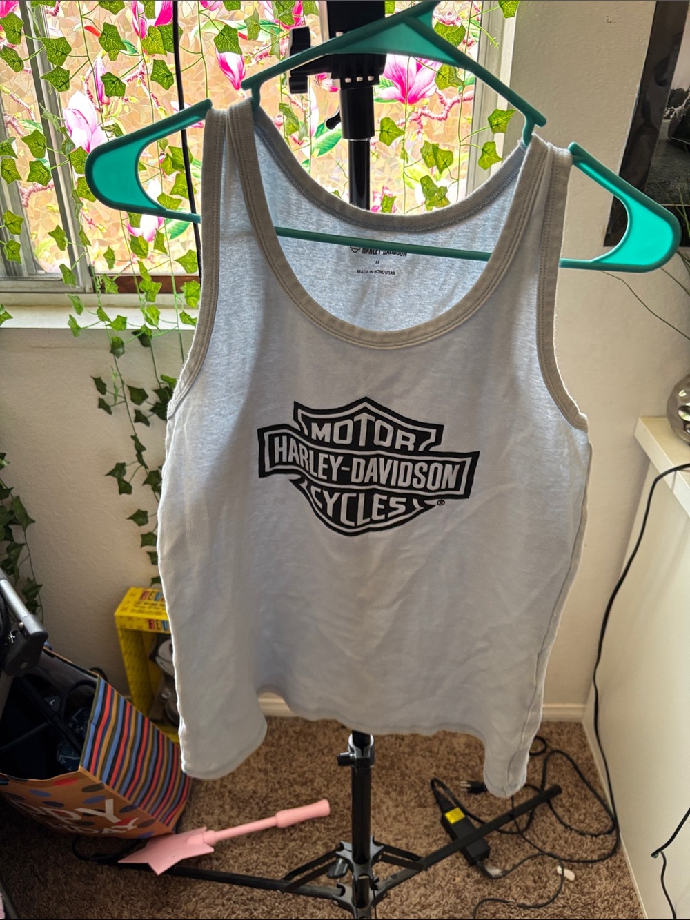 Harley-Davidson White Tank with Black Logo